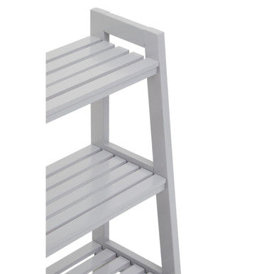 Grey Wood Four Tier Shelf Unit | Chester
