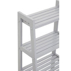 Grey Wood Four Tier Shelf Unit | Chester