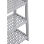 Grey Wood Four Tier Shelf Unit | Chester
