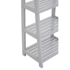 Grey Wood Four Tier Shelf Unit | Chester