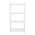 White Wood Four Tier Shelf Unit | Chester