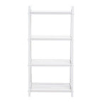 White Wood Four Tier Shelf Unit | Chester