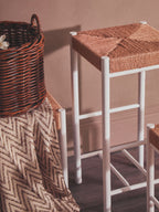 Natural Rope and White Bar Stool | Bandar