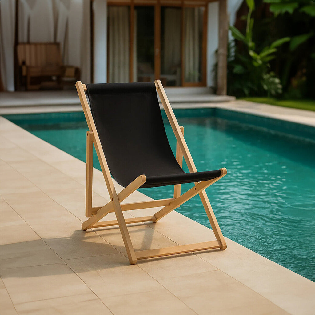 Black Deck Chair | Beauport
