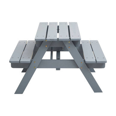 Grey Finish Wood Kids Picnic Bench | Brighton