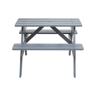 Grey Finish Wood Kids Picnic Bench | Brighton