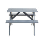 Grey Finish Wood Kids Picnic Bench | Brighton