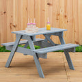 Grey Finish Wood Kids Picnic Bench | Brighton