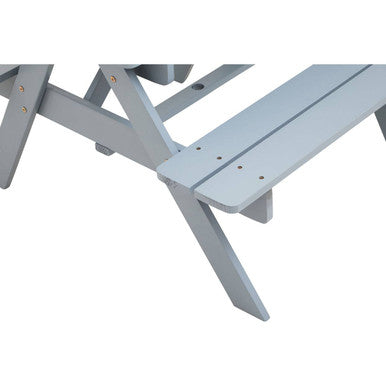 Grey Finish Wood Kids Picnic Bench | Brighton