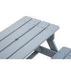 Grey Finish Wood Kids Picnic Bench | Brighton