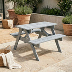 Grey Finish Wood Kids Picnic Bench | Brighton