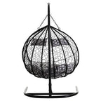 Black Rattan Effect Double Hanging Chair | Goa