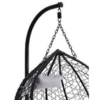 Black Rattan Effect Double Hanging Chair | Goa