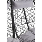 Black Rattan Effect Double Hanging Chair | Goa