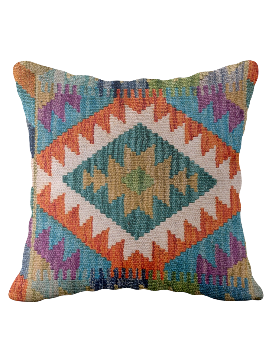 Afghan Kilim Cushion Cover - 45 x 45 cm
