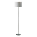 Chrome Floor Lamp with Cream Shade | Forma