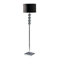 Black Suede Effect Shade Floor Lamp | Mistro