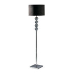 Black Suede Effect Shade Floor Lamp | Mistro