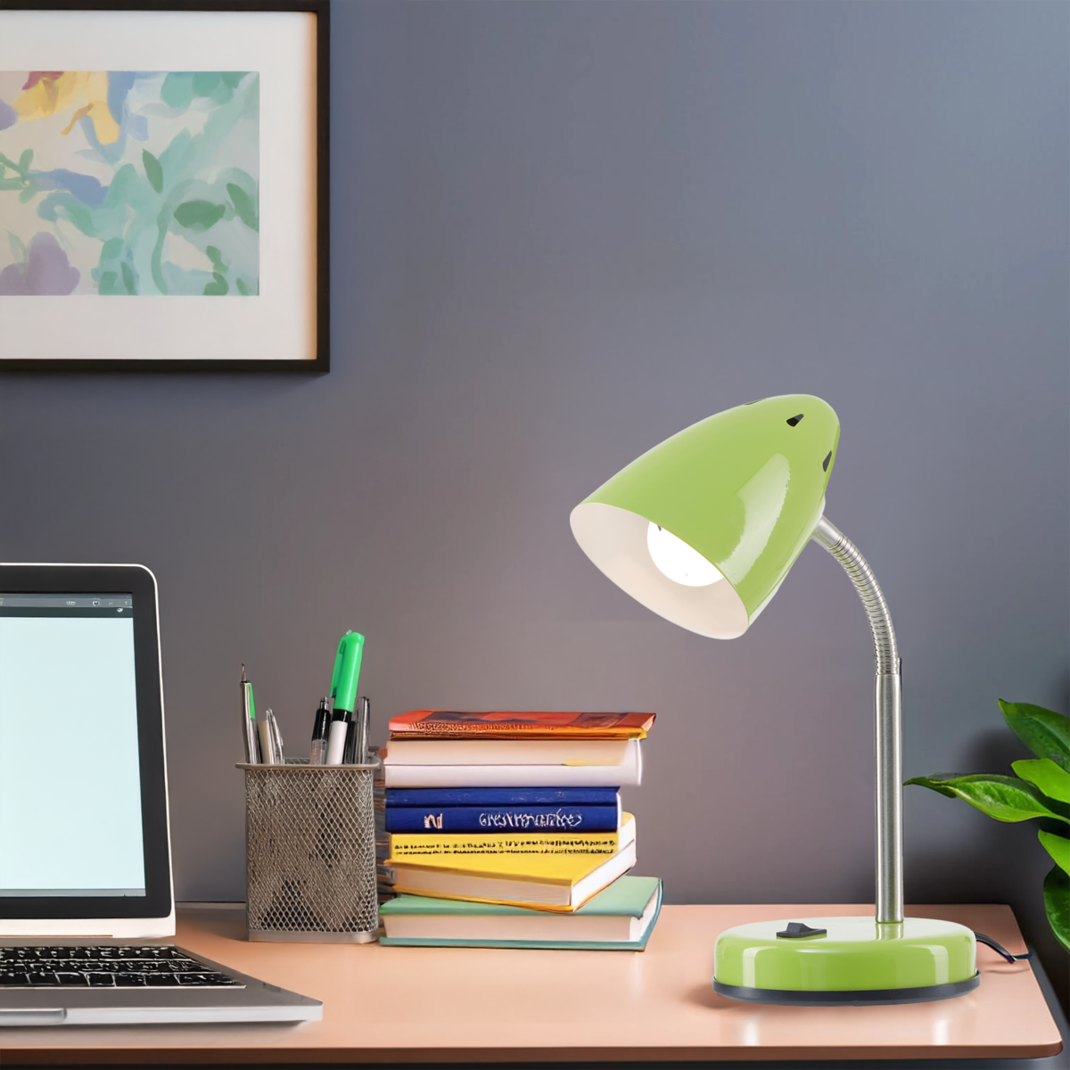 Green Gloss Desk Lamp | Flexi