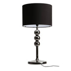 Gunmetal and Black Table Lamp with Ball Design | Friedman