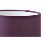 Chrome Table Lamp with Purple Shade | Evaine