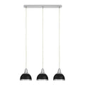 Black Shade and Chrome Pendant Light | Jasper
