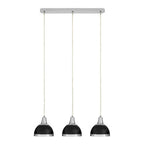 Black Shade and Chrome Pendant Light | Jasper
