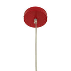Red Finish Pendant Light with Chrome Detail | Jasper