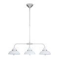 White and Chrome 3 Light Pendant Light | Jasper