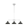 Black and Chrome 3 Light Pendant Light | Jasper