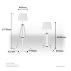 White Tripod Base Floor Lamp | Jasper