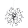 Crystal and Chrome Pendant Light | Hiram