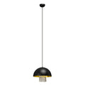 Black Metal with Crystals Pendant Light | Allaura