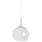 Chrome and White Inside Pendant Light | Osborn