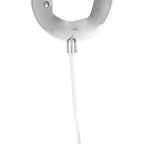 Chrome and White Inside Pendant Light | Osborn