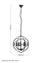 5 Arm Small Pendant Light | Orbital