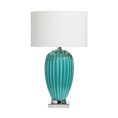 Ceramic Table Lamp in Turquoise | Apus