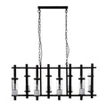 Iron and Glass Wide Pendant Light | Aspen