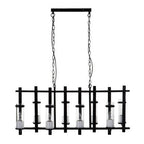Iron and Glass Wide Pendant Light | Aspen