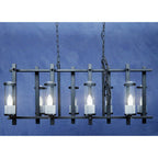 Iron and Glass Wide Pendant Light | Aspen