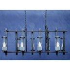Iron and Glass Wide Pendant Light | Aspen
