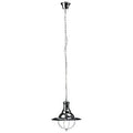 Chrome and Glass Pendant Light | Industrial Revolution