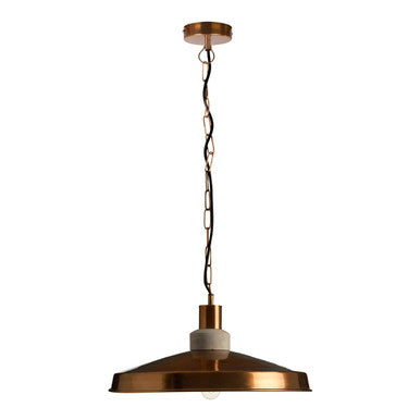 Copper Finish and Aluminium Pendant Light | Stockholm