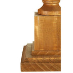Candle Table Lamp with Wooden Square Base | Emely