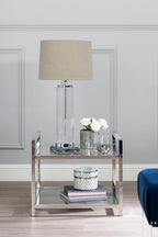Table Lamp With Stone Linen Shade | Alona