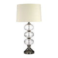 Glass Table Lamp with Cream Shade | Argi