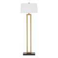 White Fabric Floor Lamp | Leora