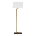 White Fabric Floor Lamp | Leora