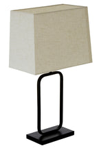 Natural and Black Table Lamp | Lucas