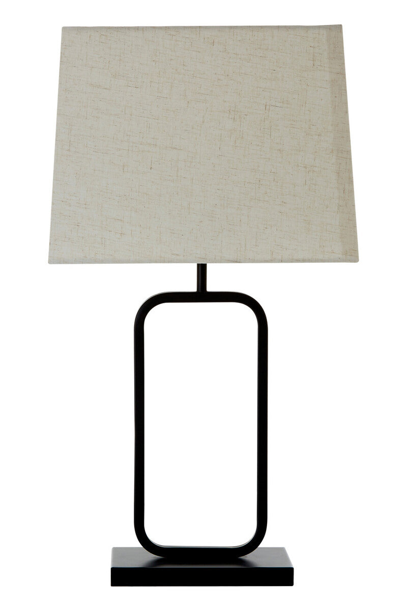 Natural and Black Table Lamp | Lucas